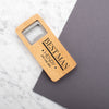 Personalised Engraved Wooden Bottle Opener Rectangle - Any Text
