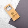 Personalised Engraved Wooden Bottle Opener Rectangle - Ice Cold!
