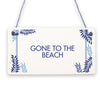 Gone To The Beach Hanging Plaque Nautical Decor Beach Seaside Shabby Chic Signs