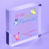 Funny Rude Mothers Day Gifts Novelty Acrylic Block Plaque For Mum Daughter Son