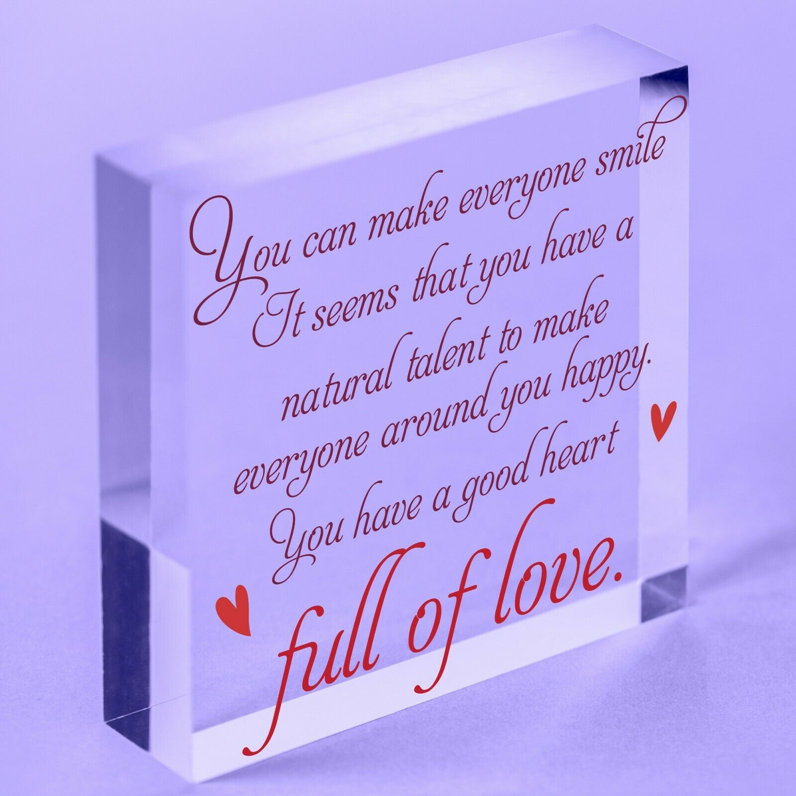 Daughter In Law Gift Handmade Acrylic Block Plaque Birthday Friendship Sign[Bag Included]