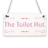 The Toilet Hut Shabby Chic Bathroom Sign Seaside Plaques Beach Nautical Gifts