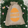 Mini Personalised Easter Sack - Amber Orange
