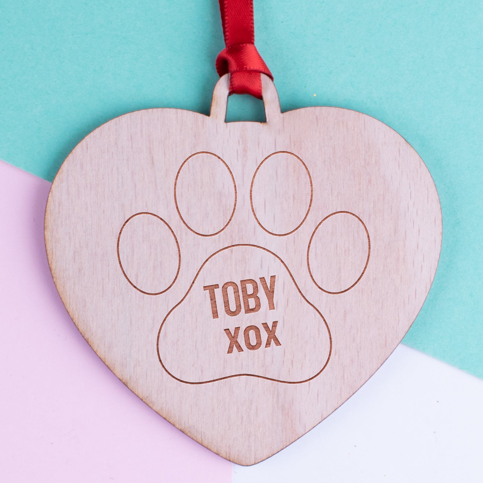 Personalised Christmas Pet Ornaments - Pack of Two #101