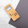 Personalised Engraved Wooden Bottle Opener Rectangle - Time for Beer