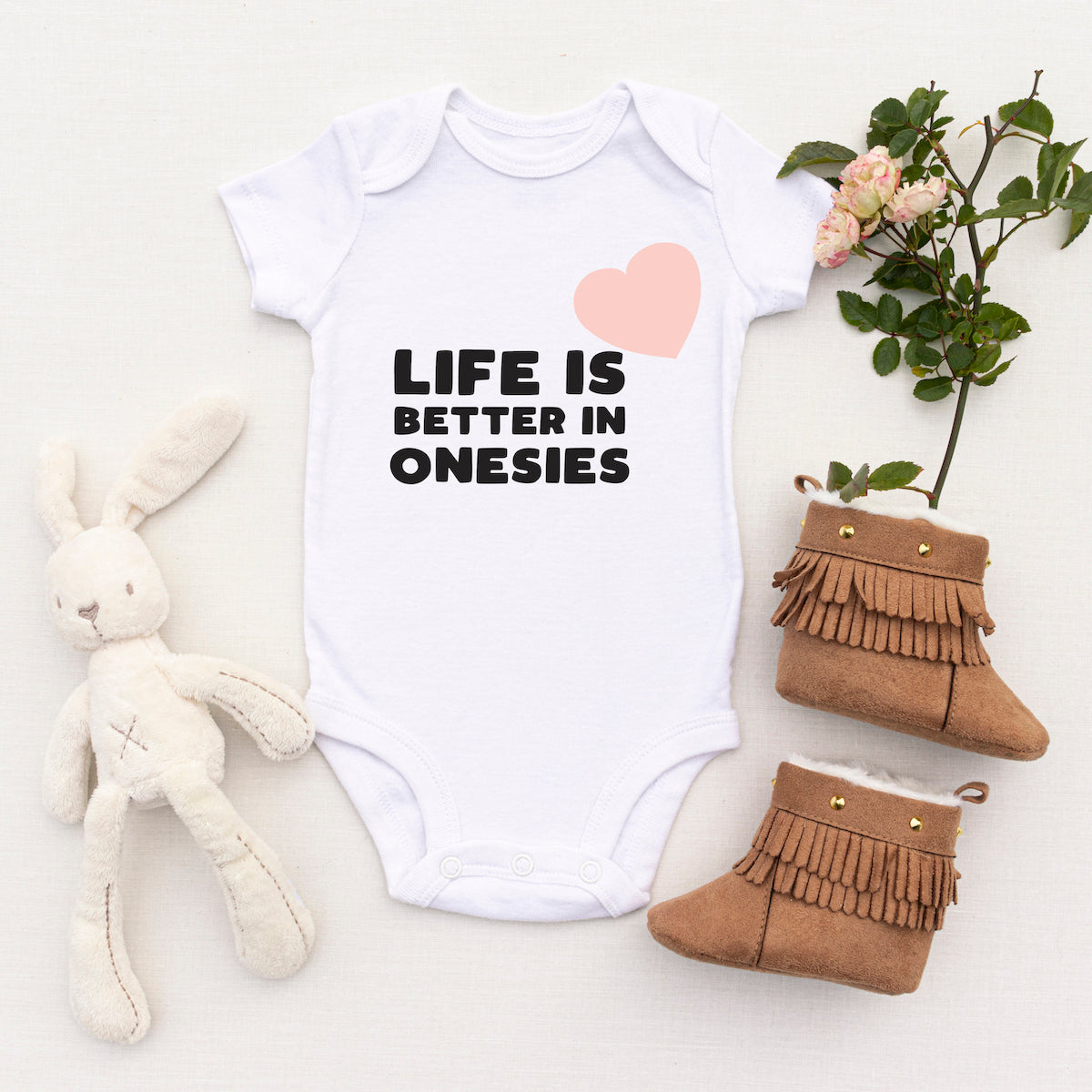 Personalised White Baby Body Suit Grow Vest - Perfect Gift