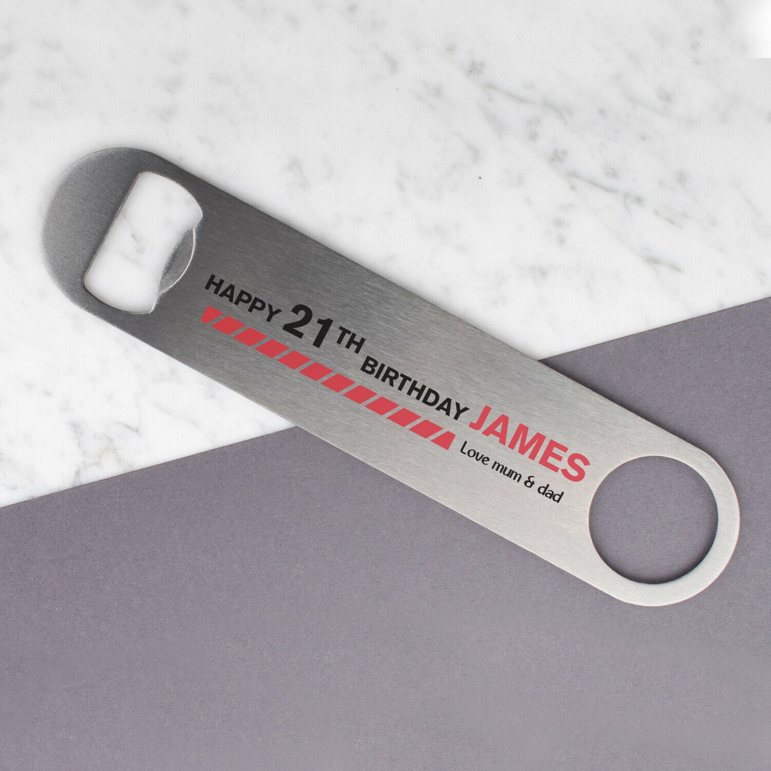 Personalised Engraved Bottle Opener Perfect Gift Custom Text Special Day