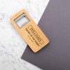 Personalised Engraved Wooden Bottle Opener Rectangle - The Perfect Gift
